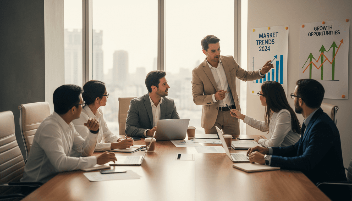 Datanotix team discussing business strategy and lead generation solutions